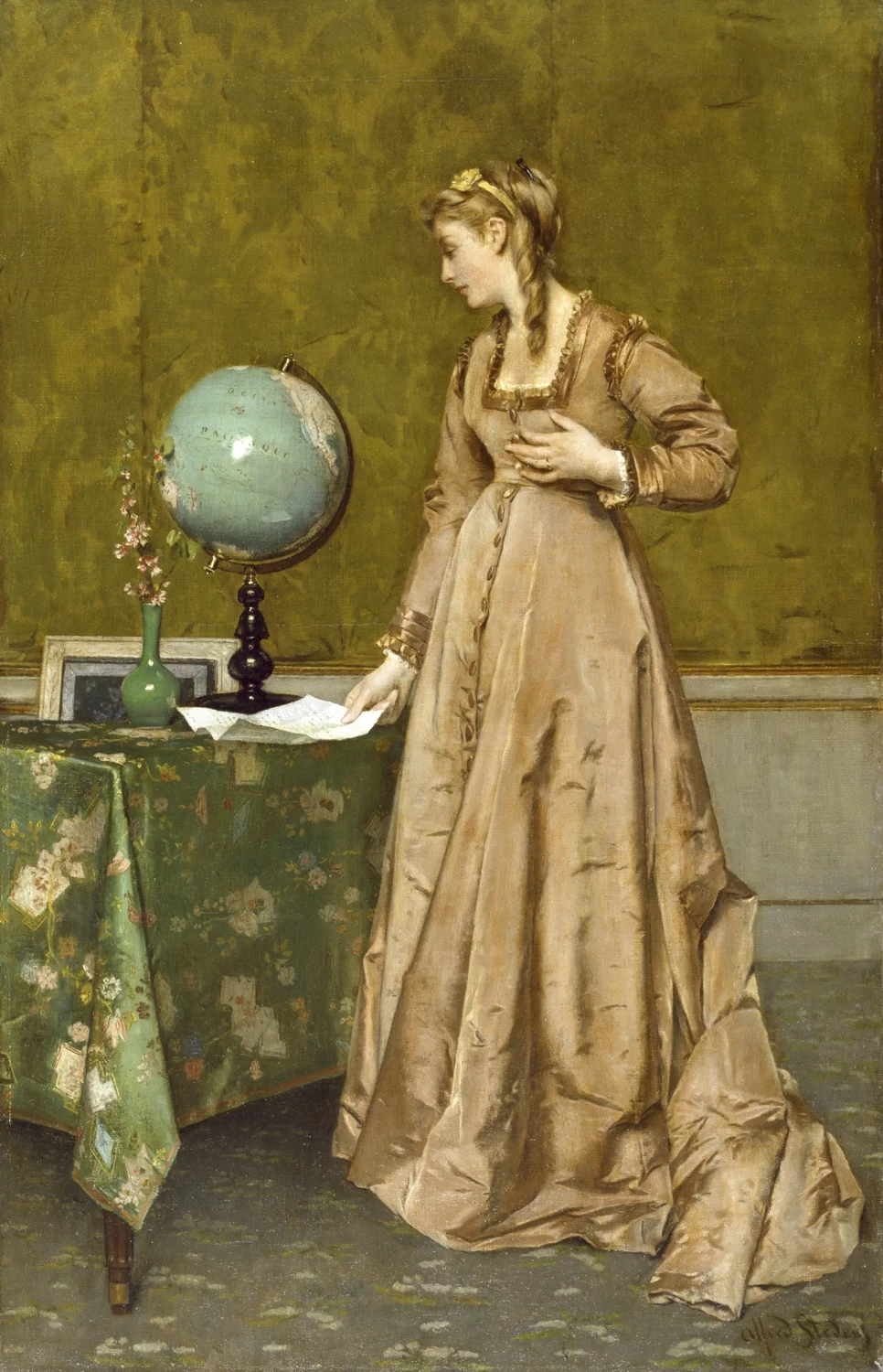 Alfred Émile Stevens - 132, Notizie da lontano, Walters Art Museum, Baltimora